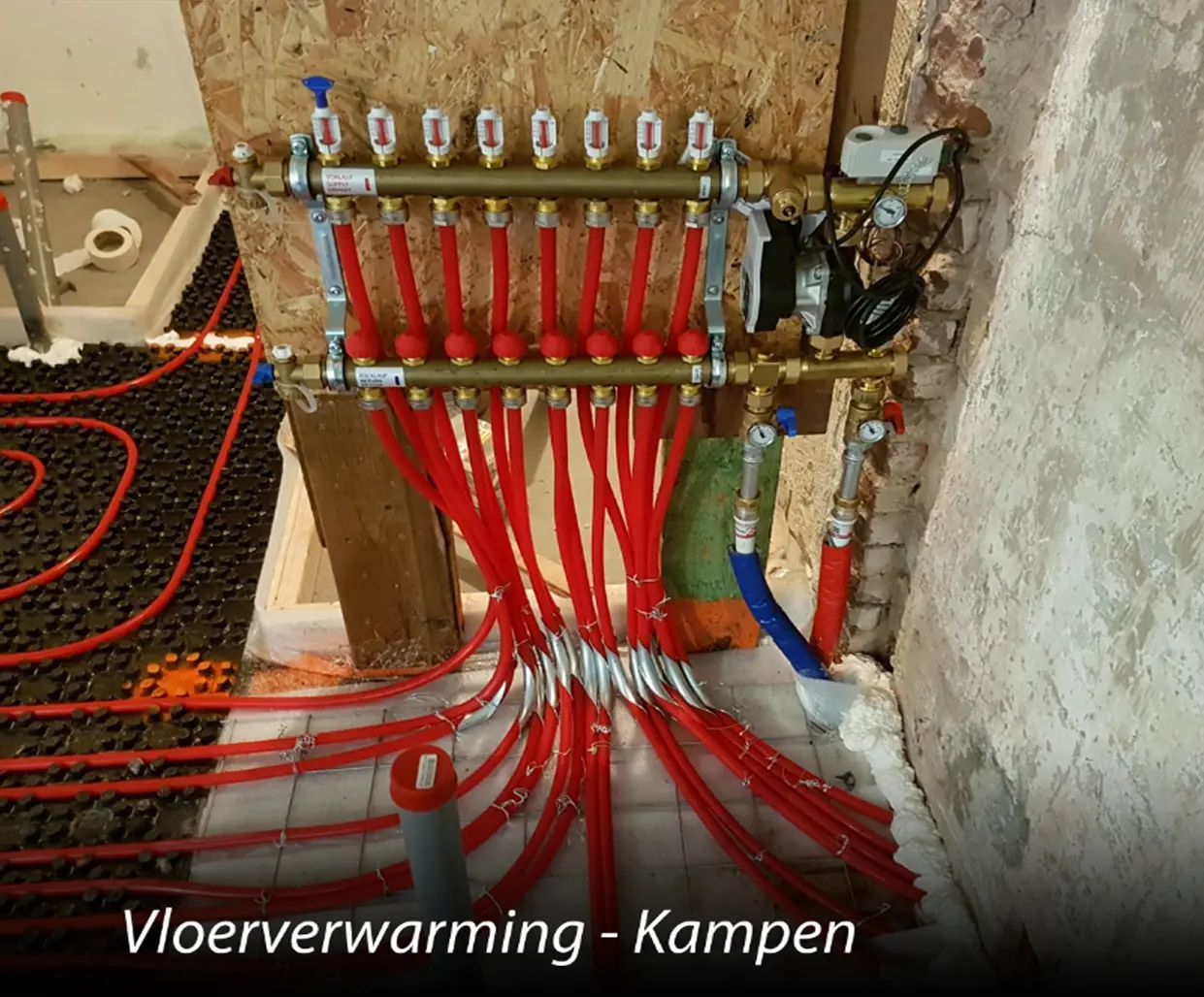 underfloor heating installation project